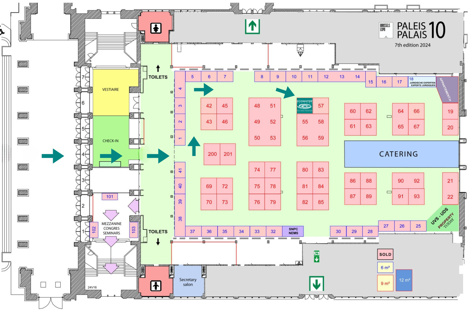 Salon van Mede-eigendom 2024 plattegrond